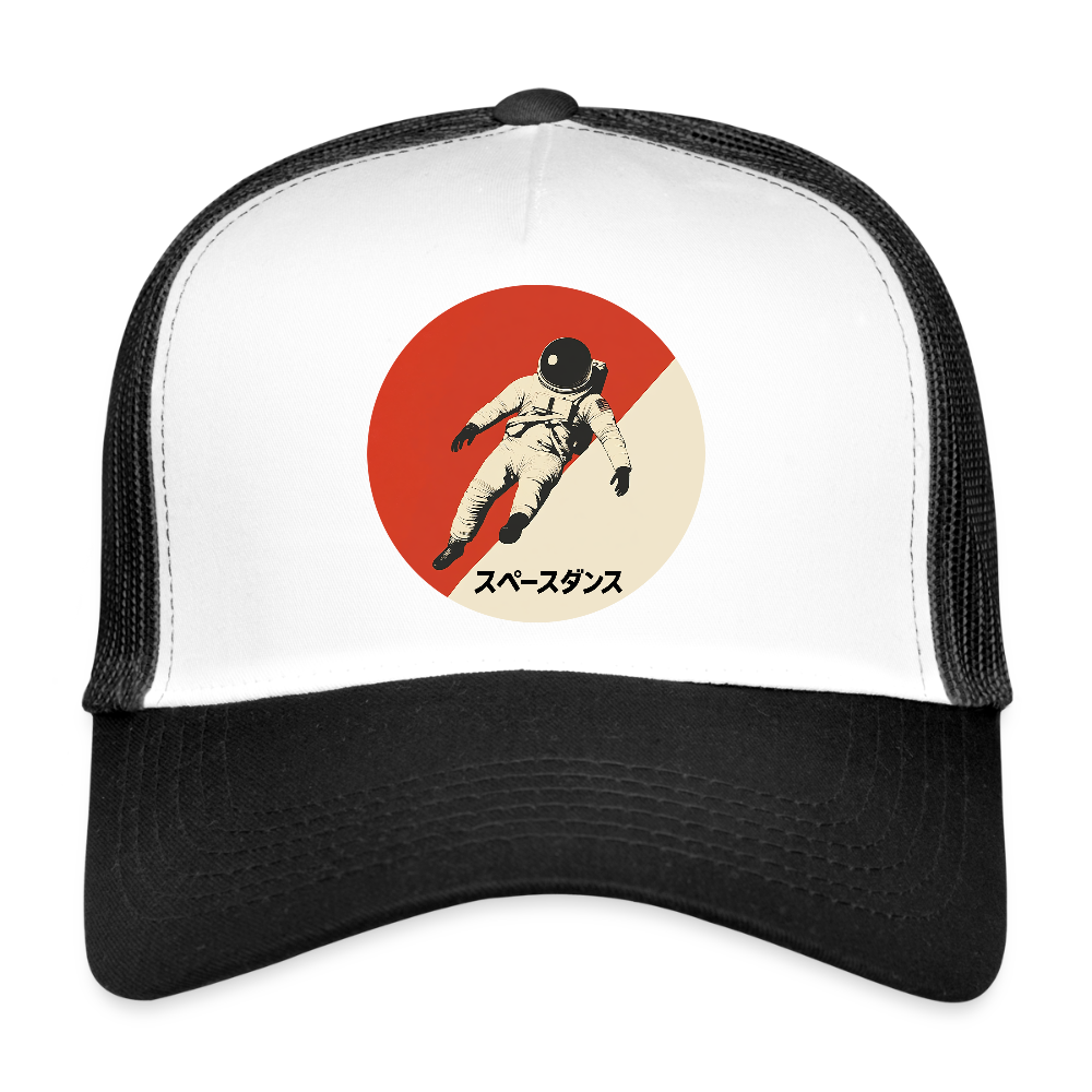 Space Dance, Trucker Cap - vit/svart