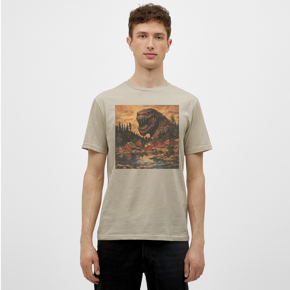 När Draken Vaknade vid Siljan, T-shirt herr - sandbeige