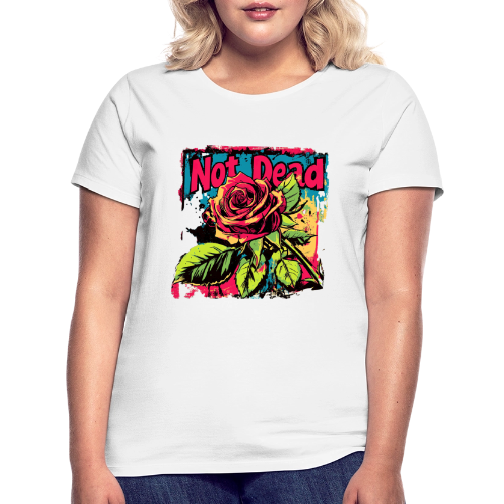 Den Eviga Rosen, T-shirt dam - vit