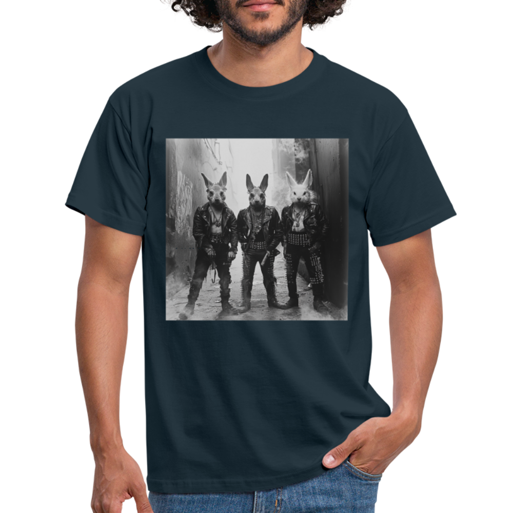 The Hare Raisers, T-shirt herr - marinblå