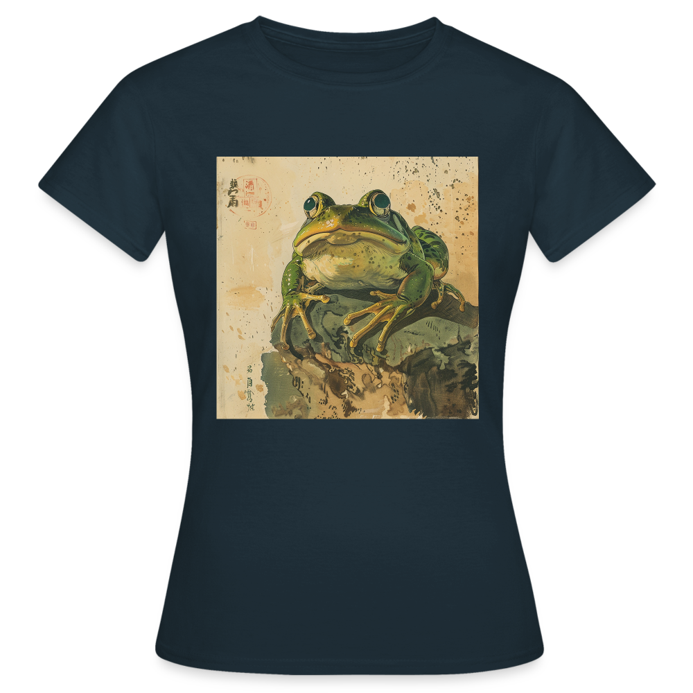 Grodan i Skymningen, T-shirt dam - marinblå