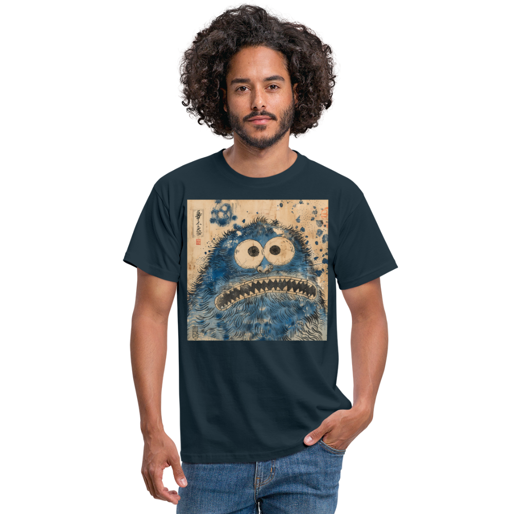 Uramiko ramlar i floden, T-shirt herr - marinblå