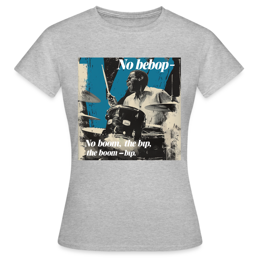 Push It Bebop, T-shirt dam - gråmelerad