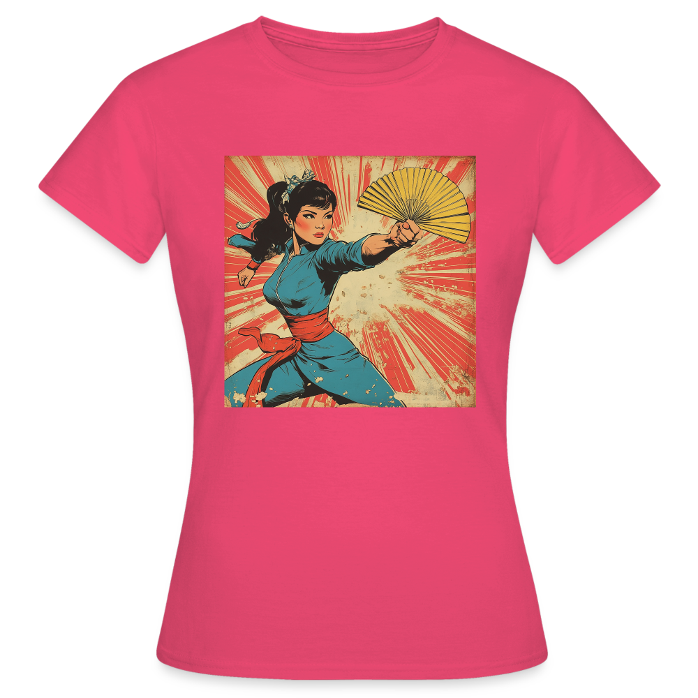 Solfjädern, T-shirt dam - azalea