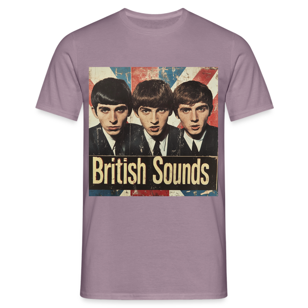 British sounds 1965, T-shirt herr - lilagrå