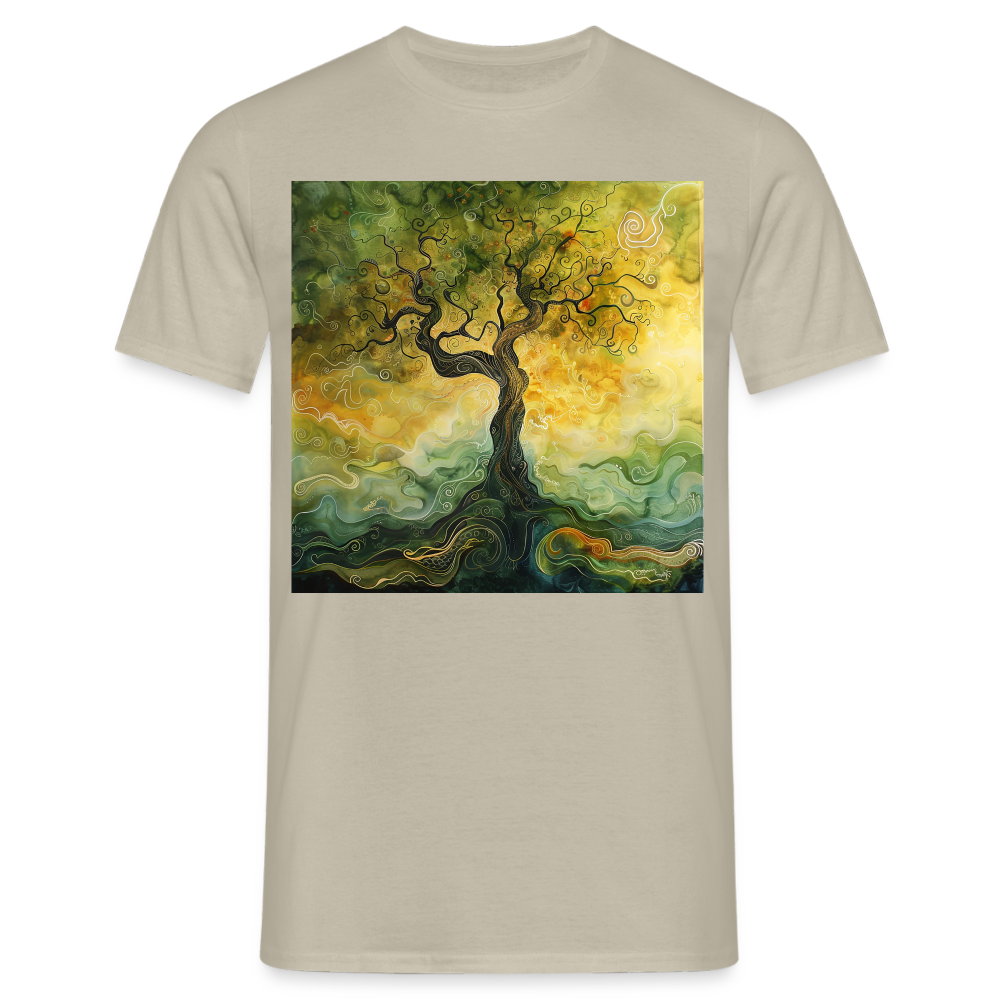Trädets visdom, T-shirt herr - sandbeige