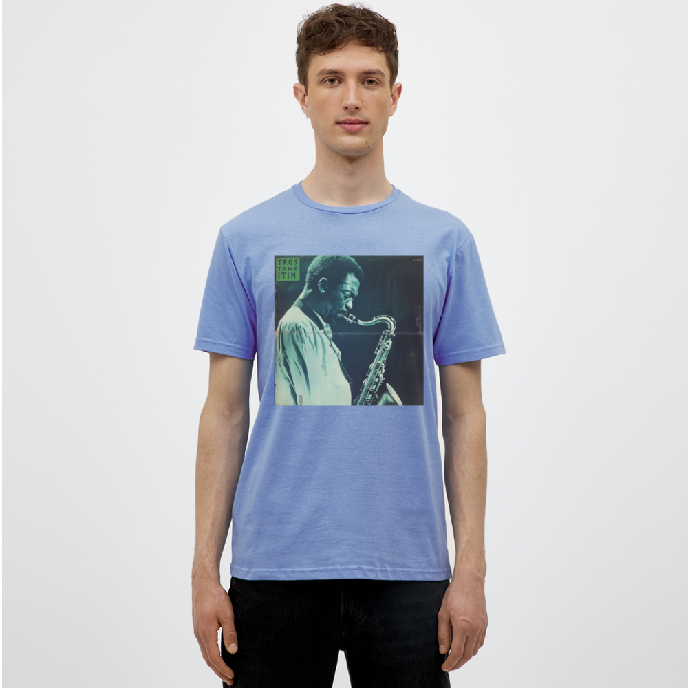 Gåtfull figur i jazzens underground, T-shirt herr - carolina blue