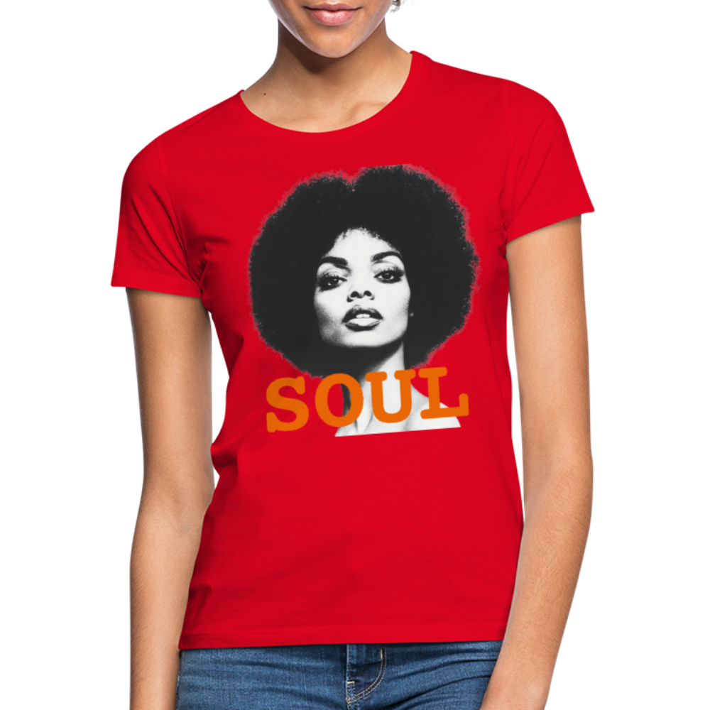 Soul PWR, T-shirt dam - röd