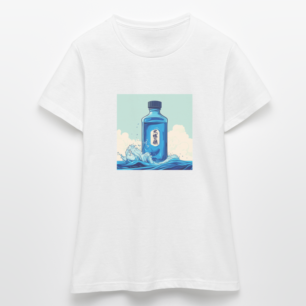 I Blått och Tystnad, T-shirt dam - vit