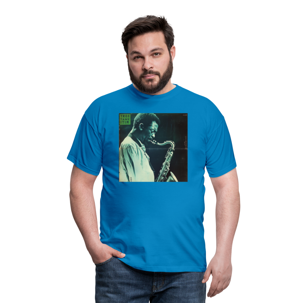 Gåtfull figur i jazzens underground, T-shirt herr - kungsblå