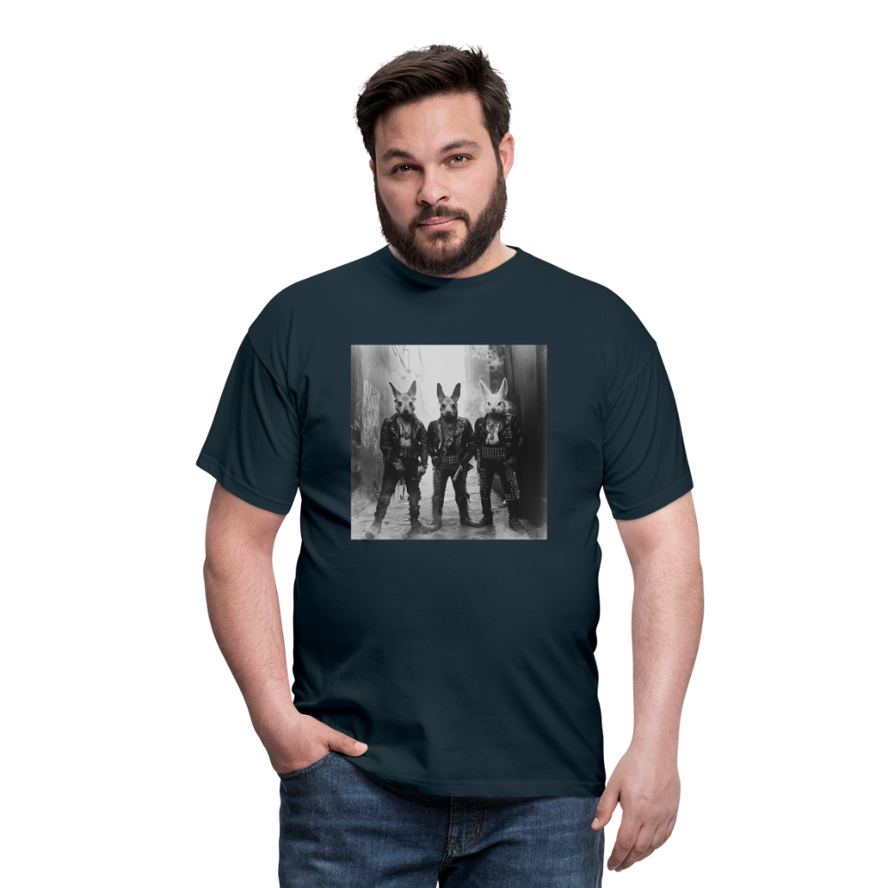 The Hare Raisers, T-shirt herr - marinblå