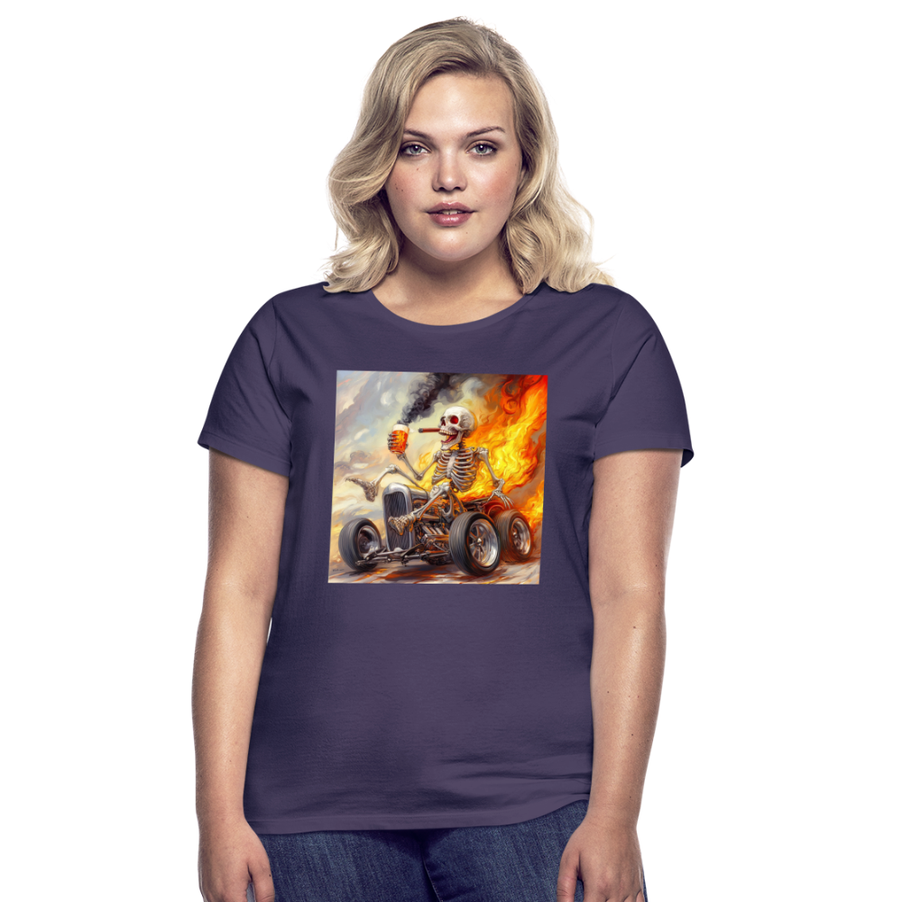 Knekta Krash, T-shirt dam - mörklila