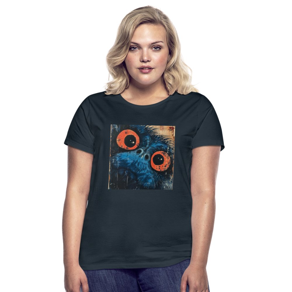 Den blå vännen, T-shirt dam - marinblå