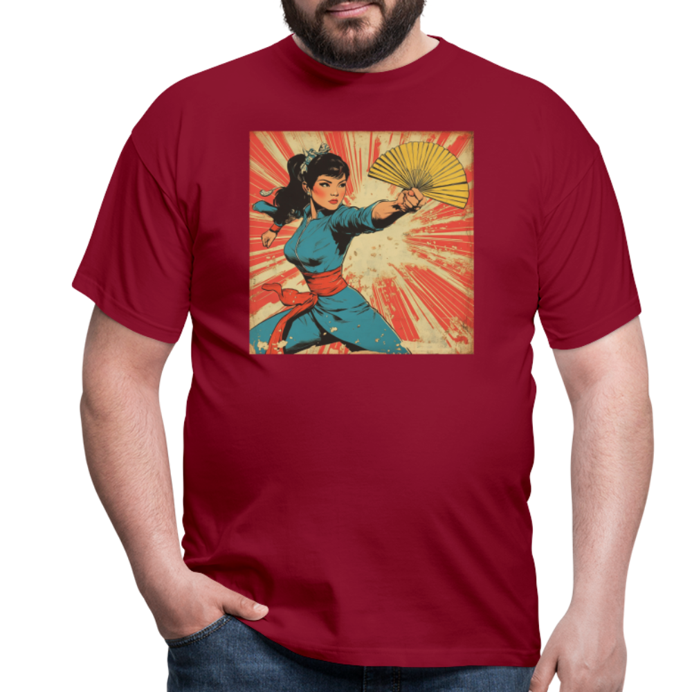 Solfjädern, T-shirt herr - tegelröd