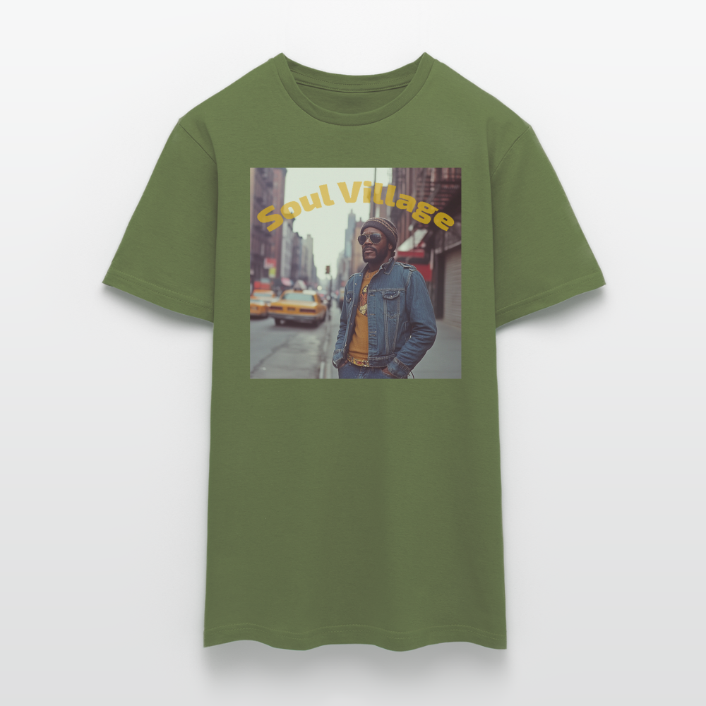 Soul Village, T-shirt herr - Militärgrön