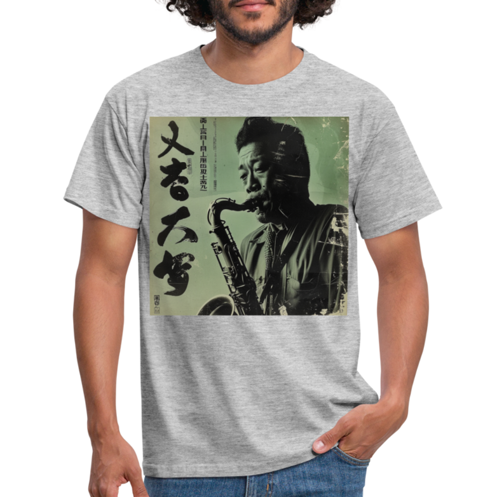 Live Mount Fuji Jazzcafé , T-shirt herr - gråmelerad