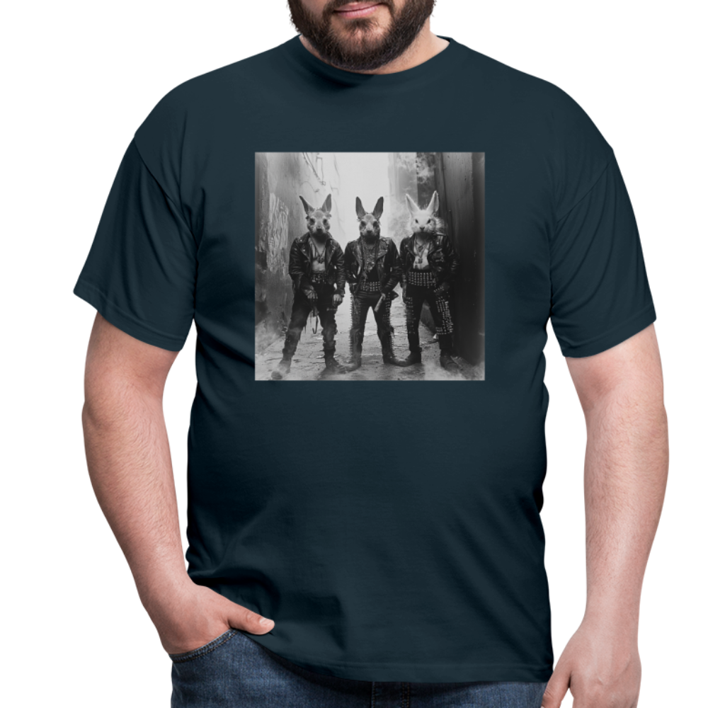 The Hare Raisers, T-shirt herr - marinblå