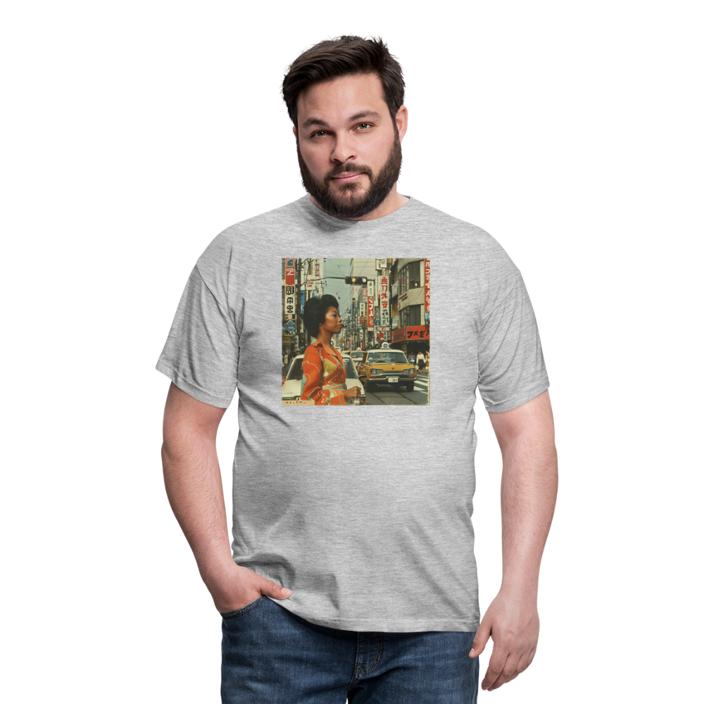 Yumi Sakamoto, T-shirt herr - gråmelerad
