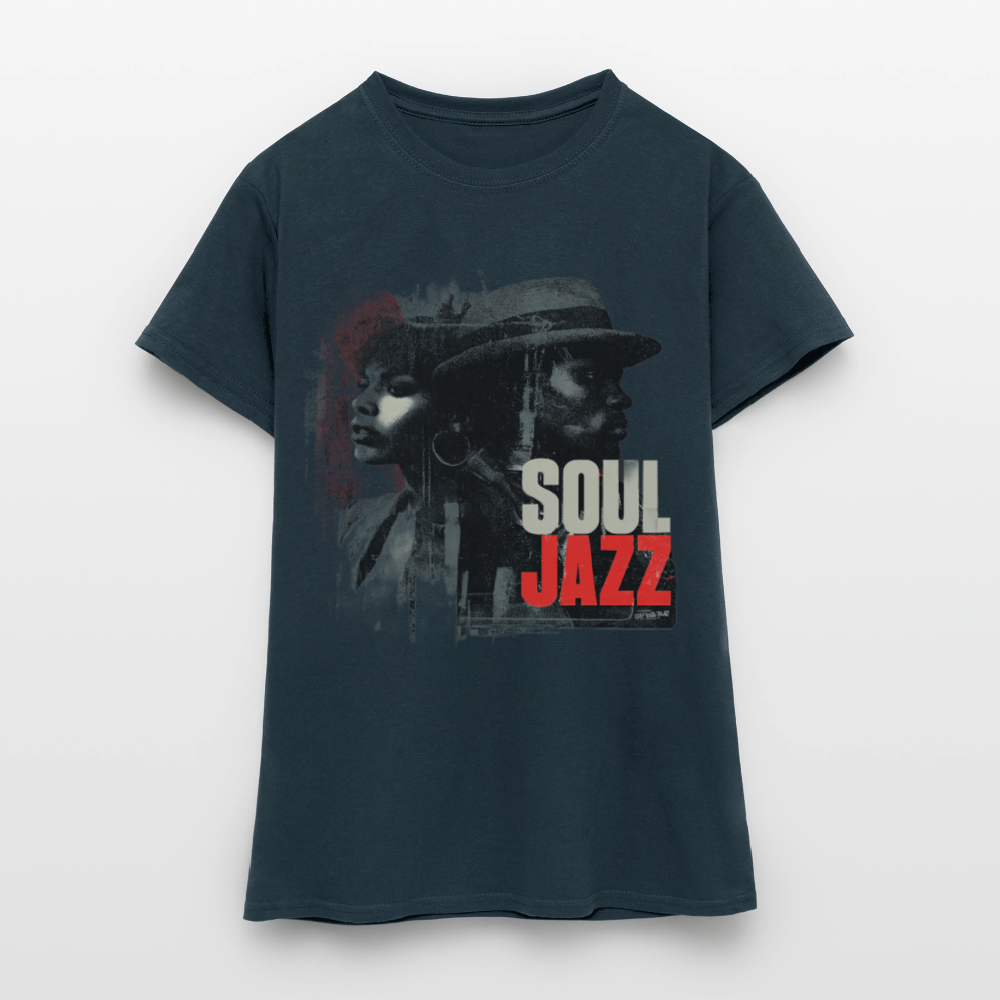 Soul Jazz Experience, T-shirt dam - marinblå
