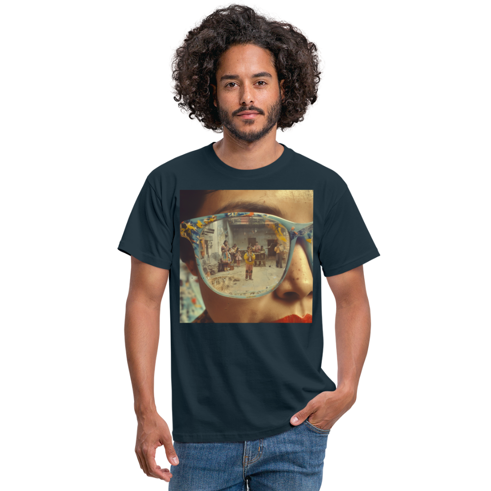 Reflektioner av Anderna, T-shirt herr - marinblå