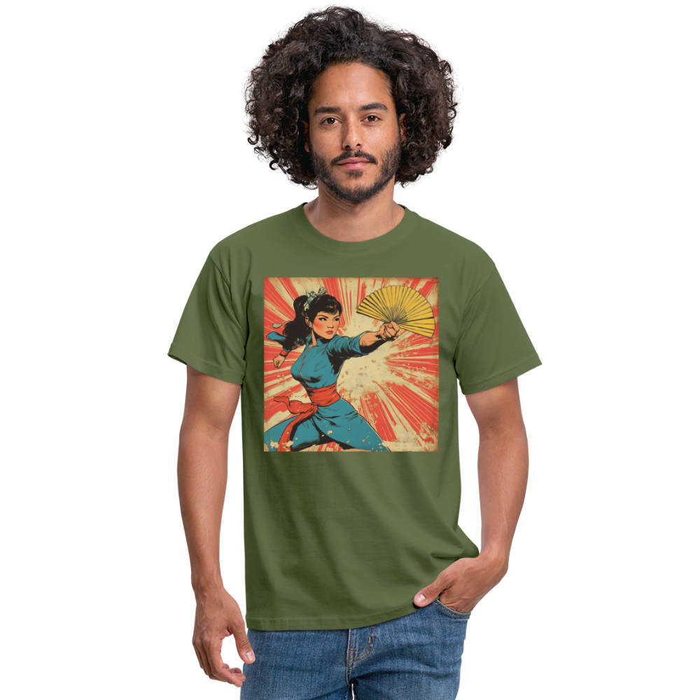 Solfjädern, T-shirt herr - Militärgrön