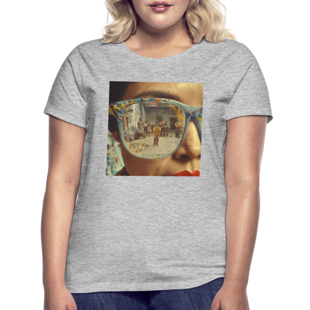 Reflektioner av Anderna, T-shirt dam - gråmelerad