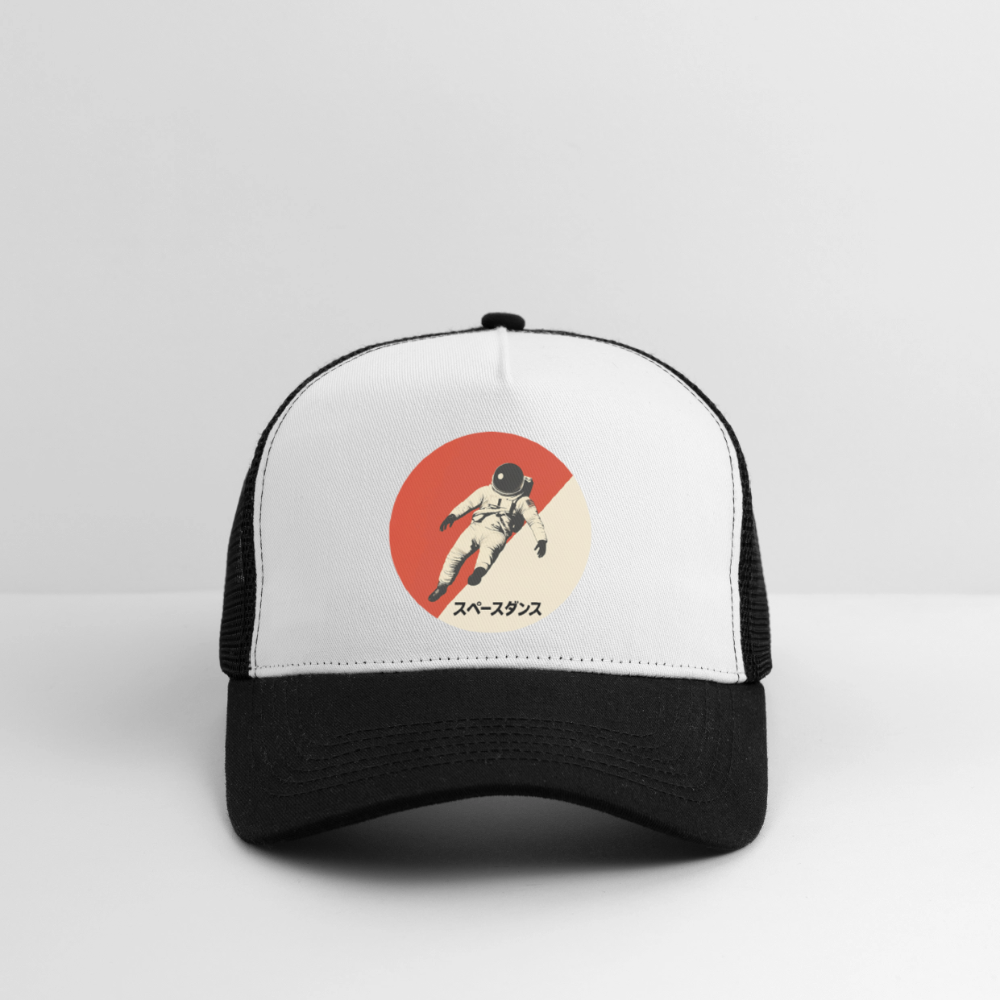 Space Dance, Trucker Cap - vit/svart