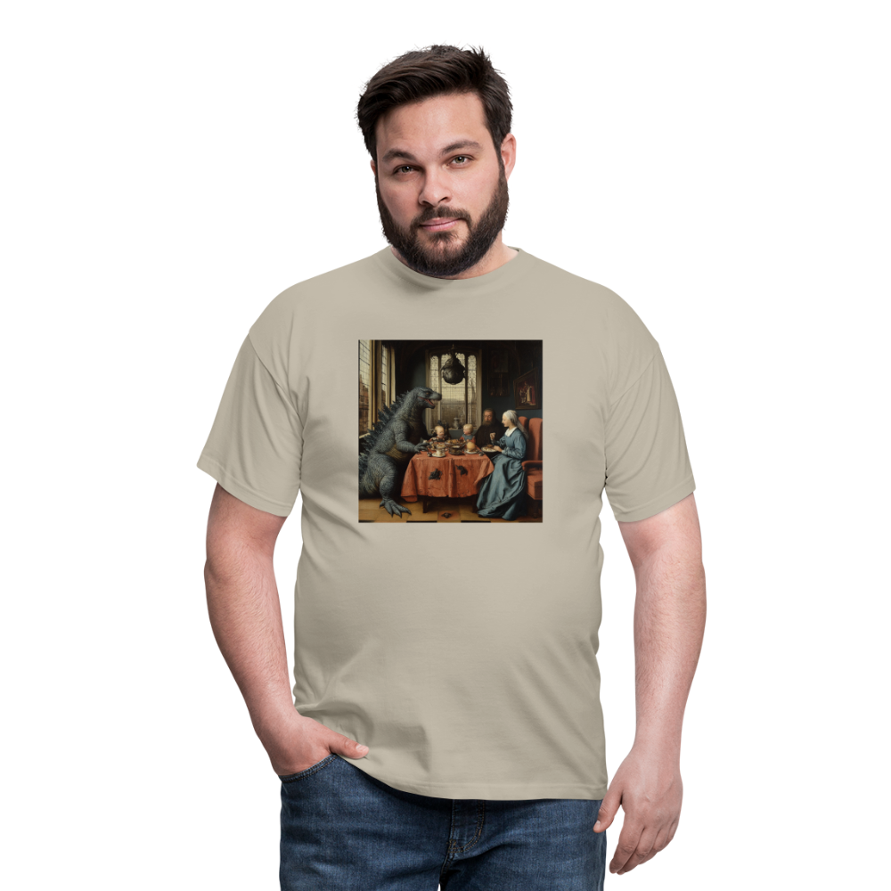 Familjens Fest med Gäst,T-shirt herr - sandbeige