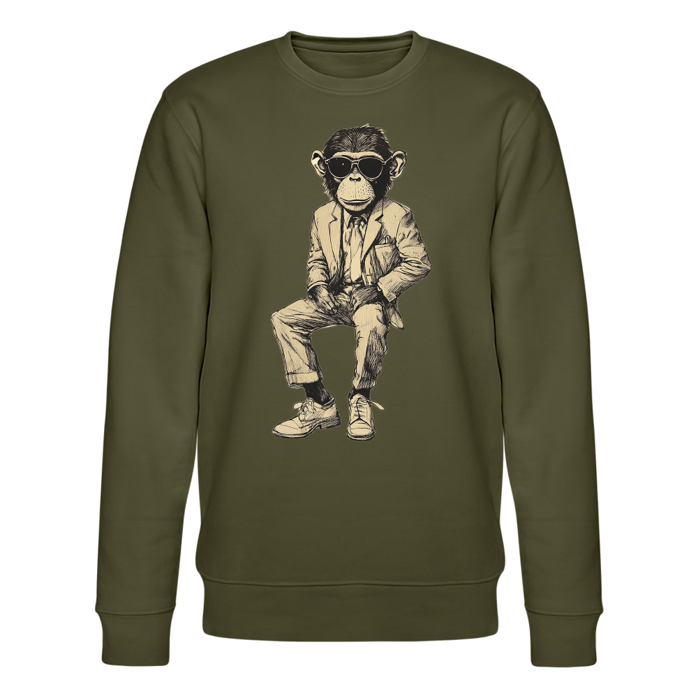 Mod Monkey, Ekologisk sweatshirt CHANGER unisex från Stanley/Stella - kaki