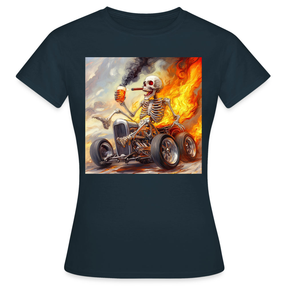 Knekta Krash, T-shirt dam - marinblå