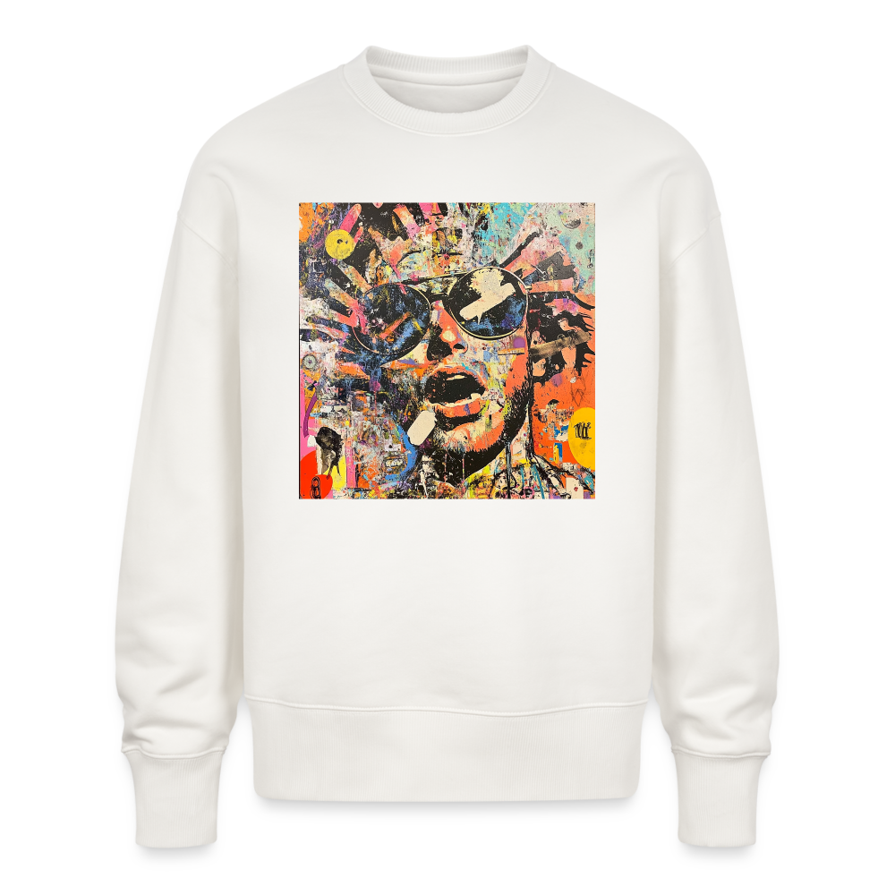Cosmic Soul Groove, Ekologisk oversizetröja RADDER unisex från Stanley/Stella - OFF WHITE