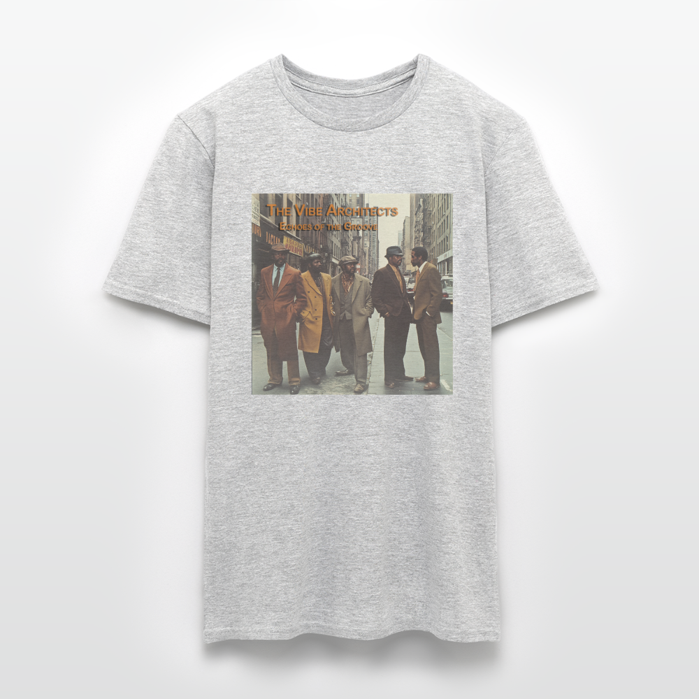 The Vibe Architects, T-shirt herr - gråmelerad