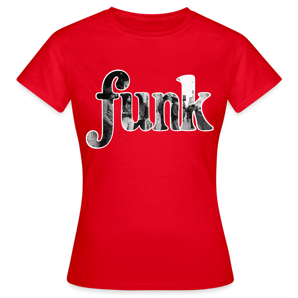 Funk Vibes, T-shirt dam - röd