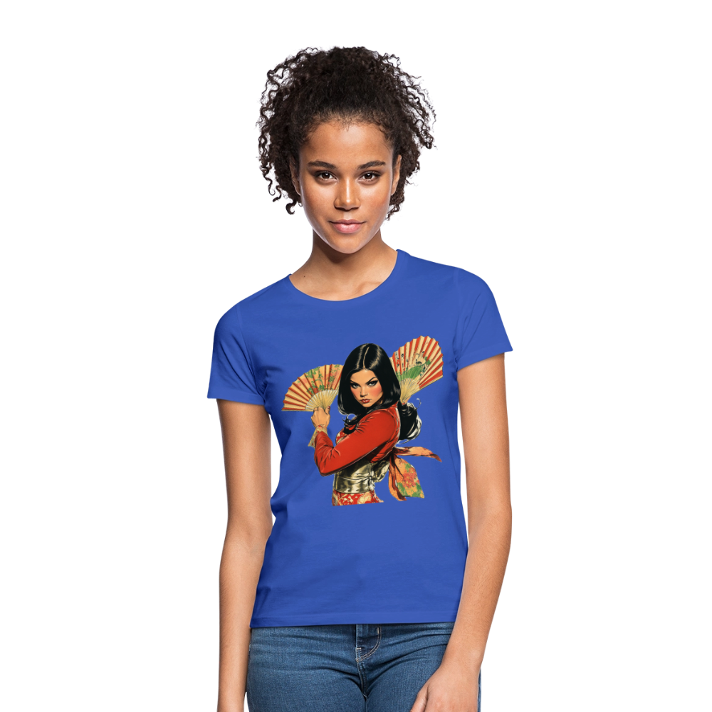 Dansen med Solfjädrar: Vindens krigare, T-shirt dam - royalblå
