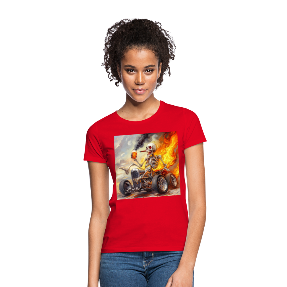 Knekta Krash, T-shirt dam - röd