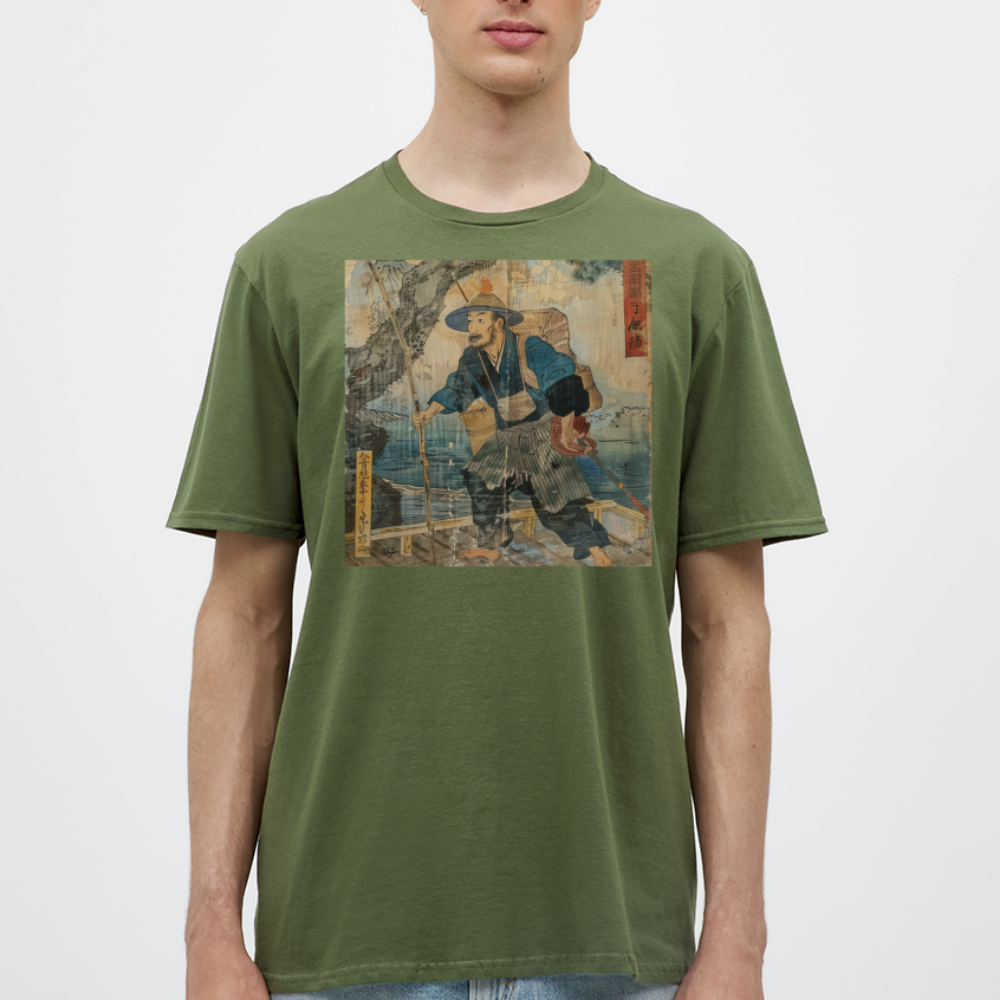 Fiskaren som bytte karriär, T-shirt herr - Militärgrön