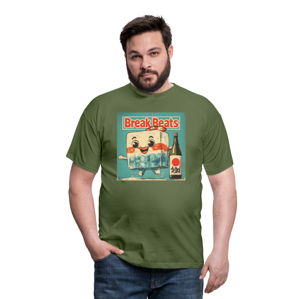 Nippon Break Beats, T-shirt herr - Militärgrön