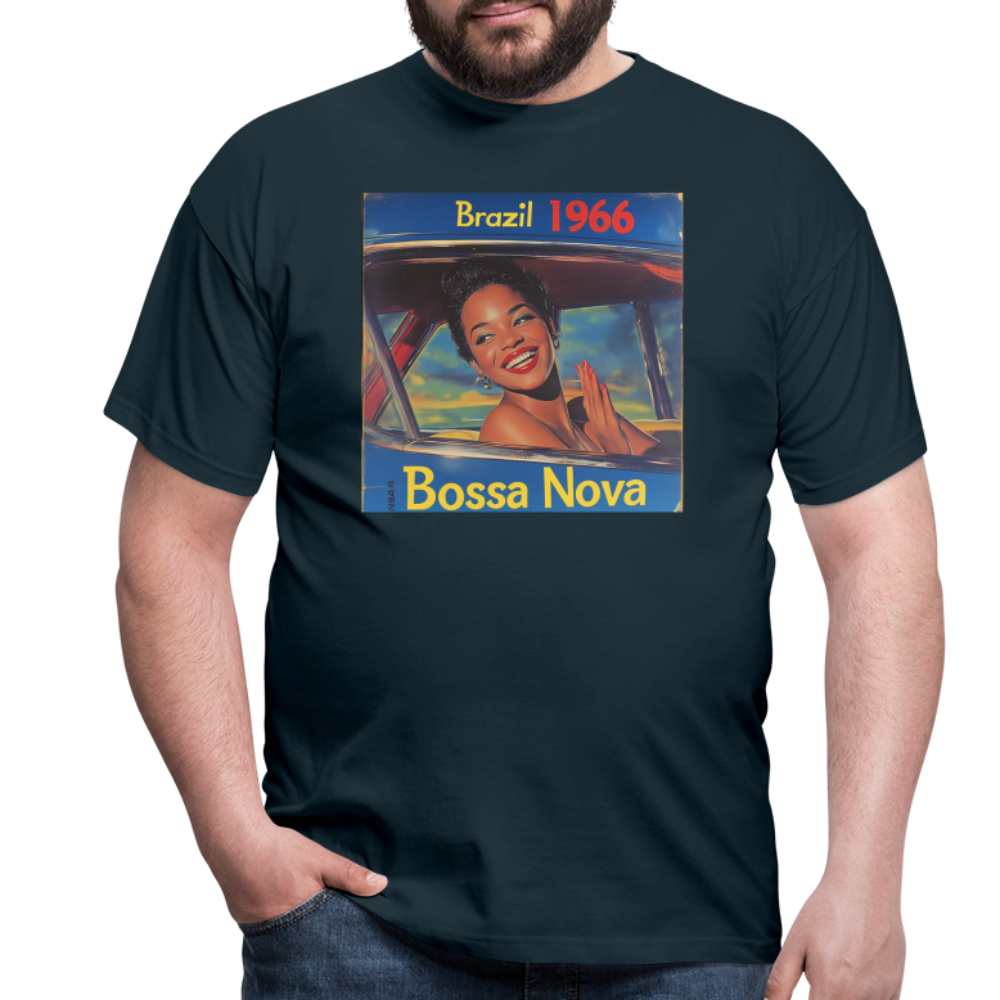 Isabela Costa, brazil 1966, T-shirt herr - marinblå
