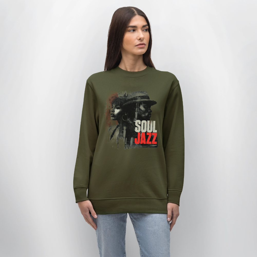 Soul Jazz Experience, Ekologisk sweatshirt CHANGER unisex från Stanley/Stella - kaki