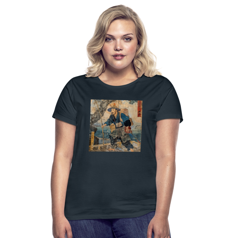 Fiskaren som bytte karriär, T-shirt dam - marinblå