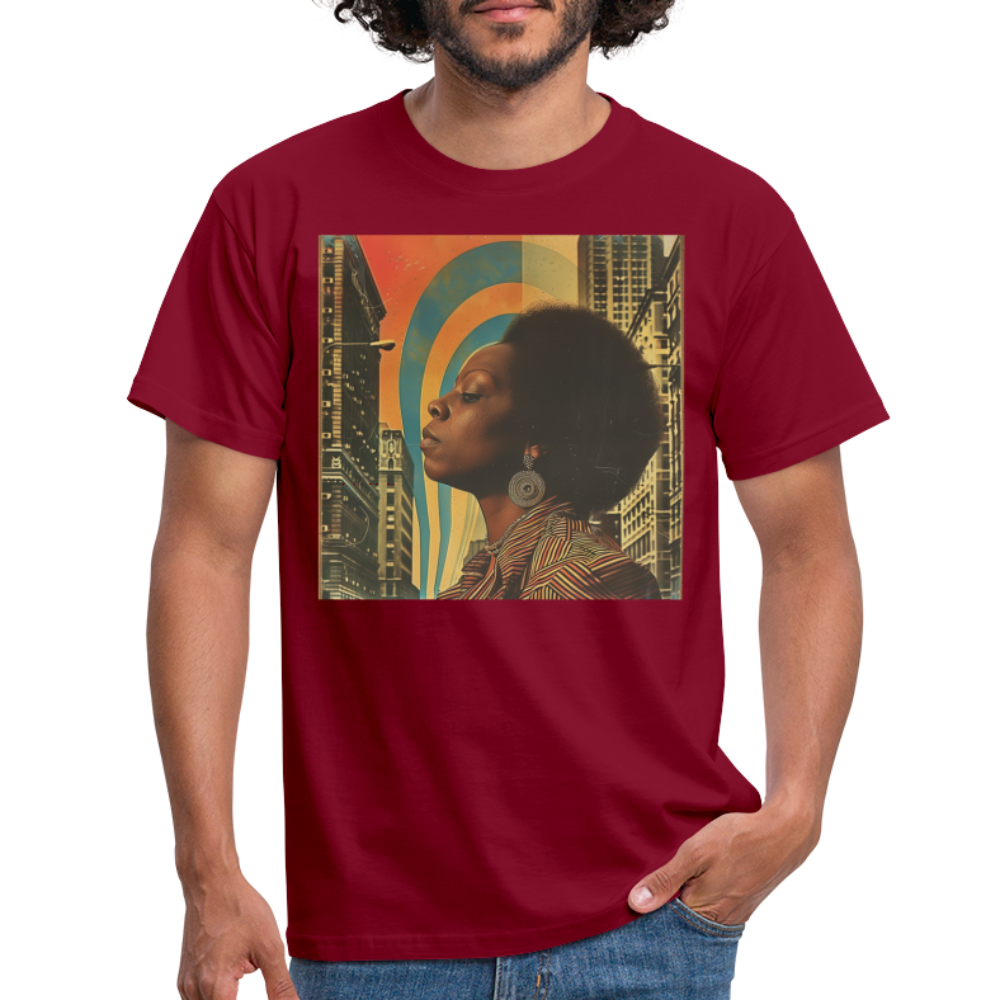 Jazz in the Moonlight, T-shirt herr - tegelröd