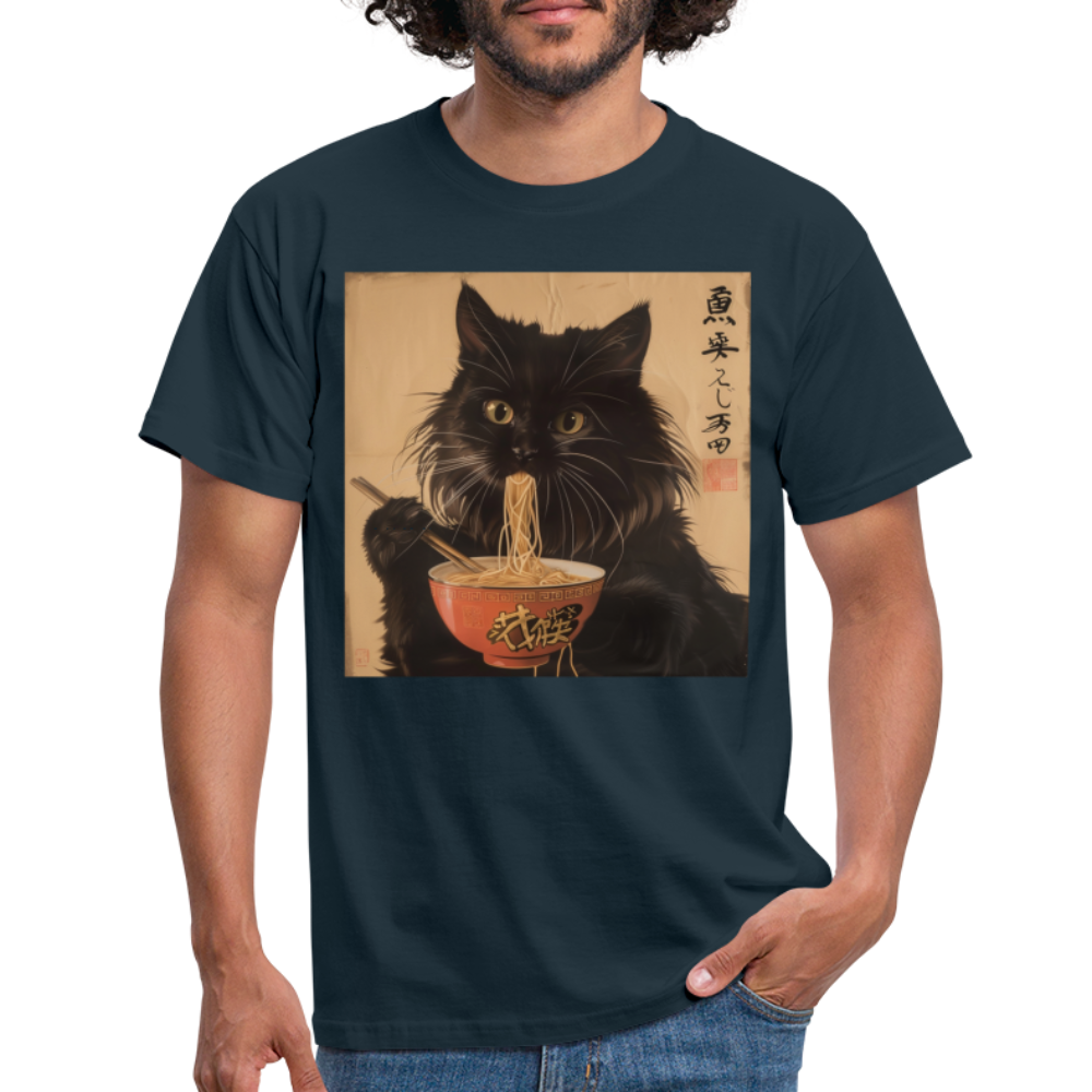 Kejsarens Katt och Ramens Hemlighet, T-shirt herr - marinblå