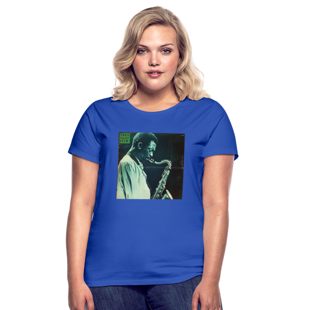 Gåtfull figur i jazzens underground, T-shirt dam - royalblå