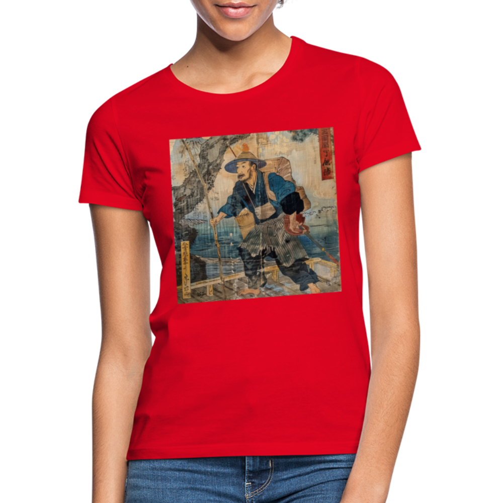 Fiskaren som bytte karriär, T-shirt dam - röd