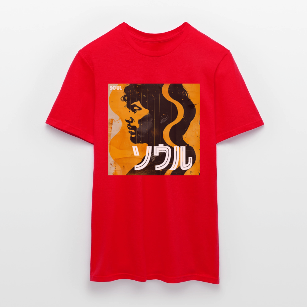 Nippon Grooves, T-shirt unisex - röd