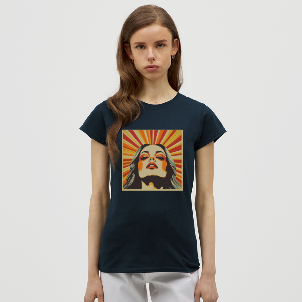 Sun Girl, T-shirt dam - marinblå