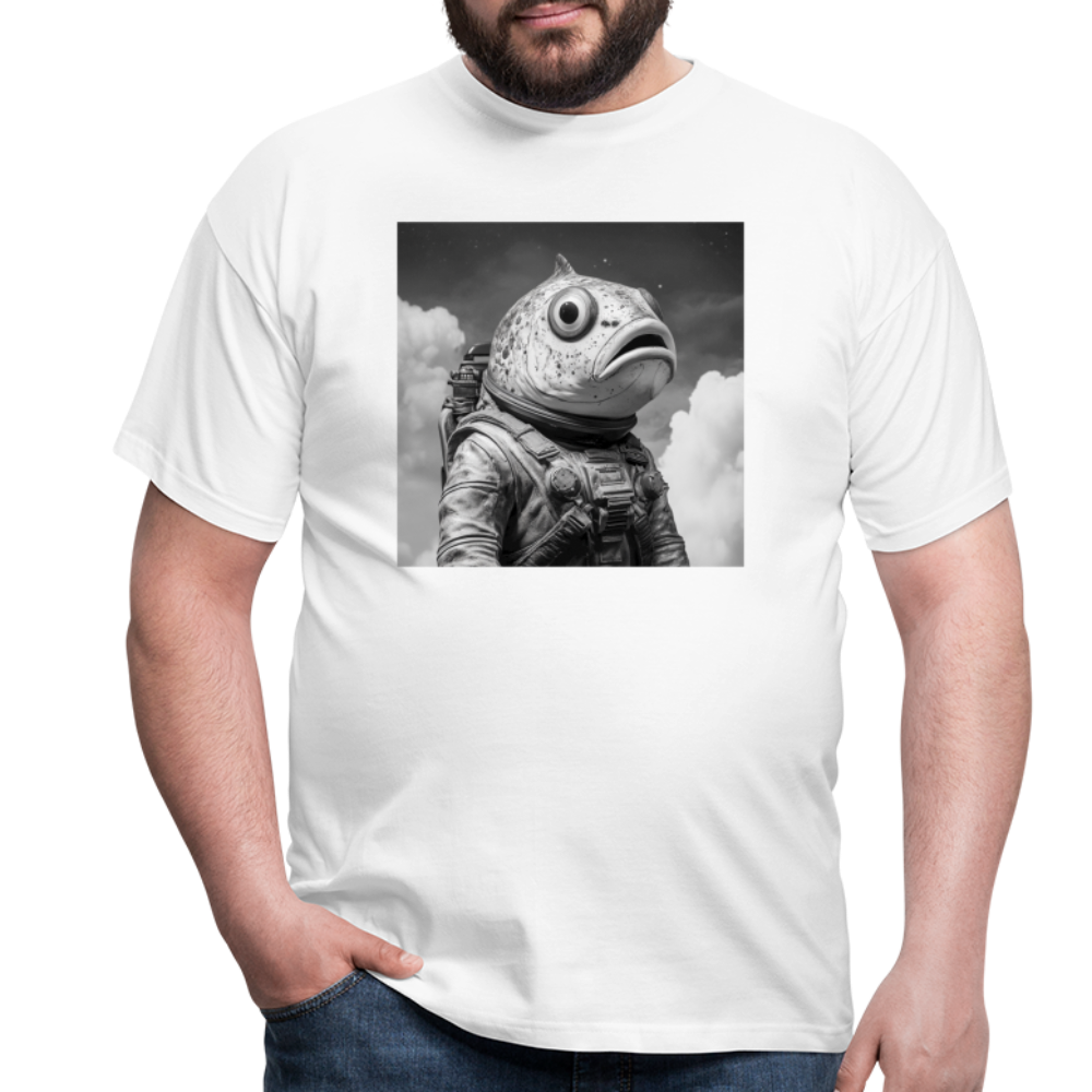 En ensam simtur i universum, T-shirt herr - vit