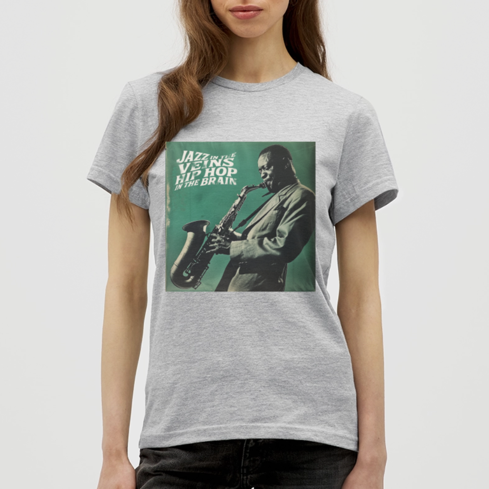 Groove in the Mind, T-shirt dam - gråmelerad