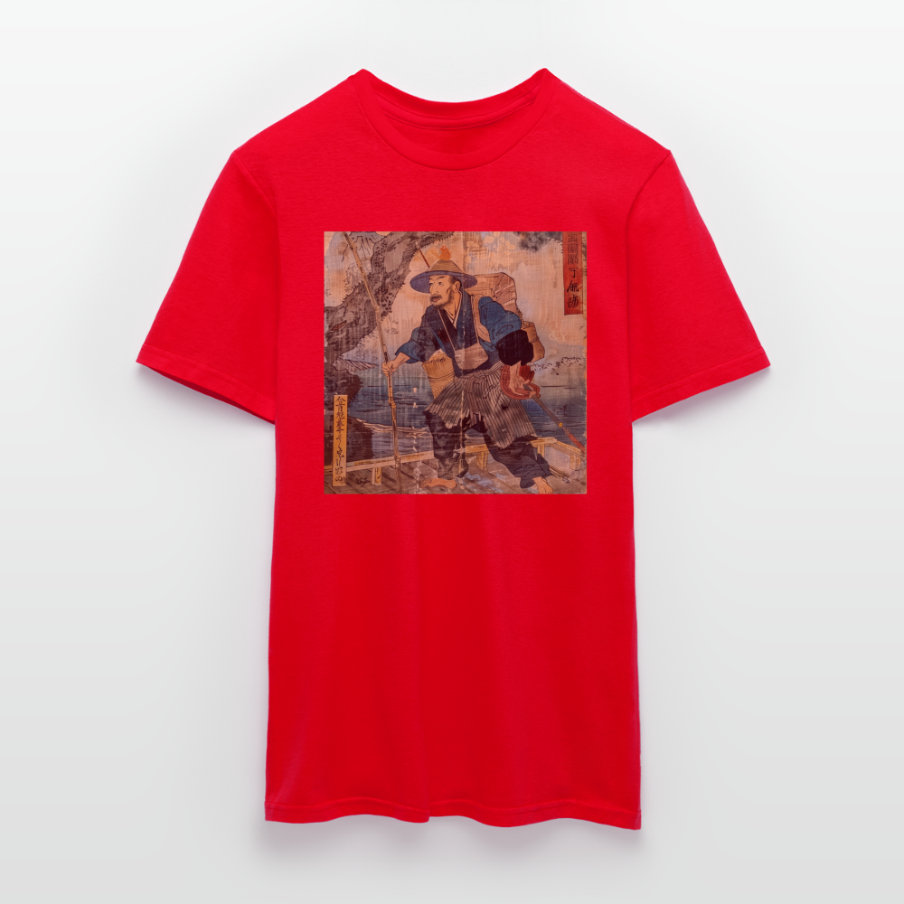 Fiskaren som bytte karriär, T-shirt herr - röd