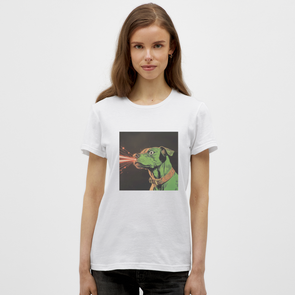 Strålhunden, T-shirt dam - vit